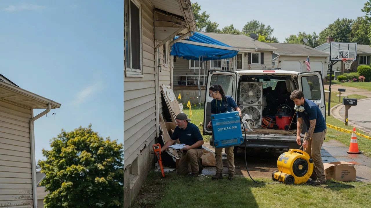 Ceiling Leak Cleanup in Deersville, OH near me